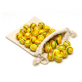 Yellow Stripe Marbles for Solitaire - Set of 33